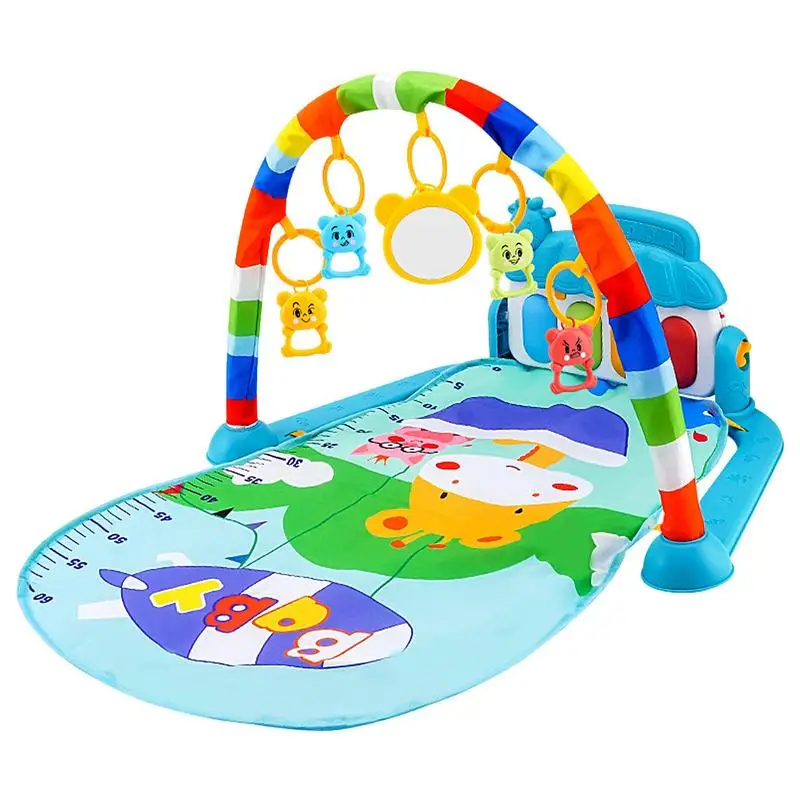 

Activity Mats For Toddler 5 In-1 Toddler Activity Gym Piano Non-slip Playmat Activity Gym For Toddler Play For 3-6-12 Months