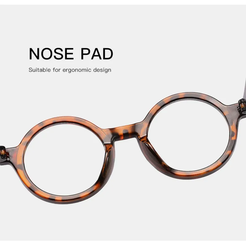 Computer Glasses Round Frame Reading Glasses Anti-Blue Glasses Contrast Color Spectacles For Computer Usage Office Work For Men