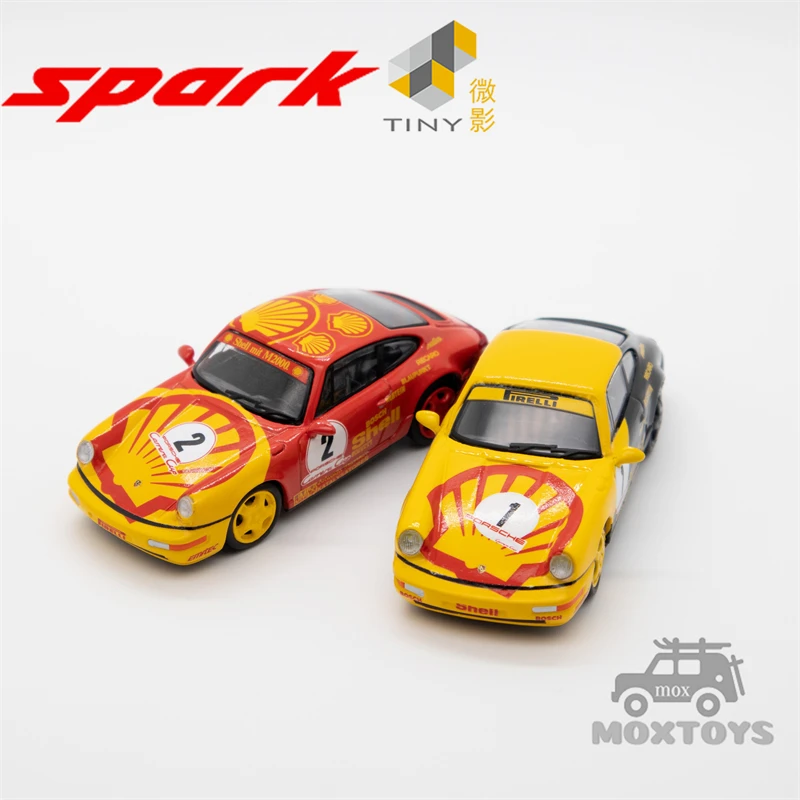 

Spark x TINY 1:64 964 Carrera Cup #1 & #2 2Cars Set Diecast Model Car