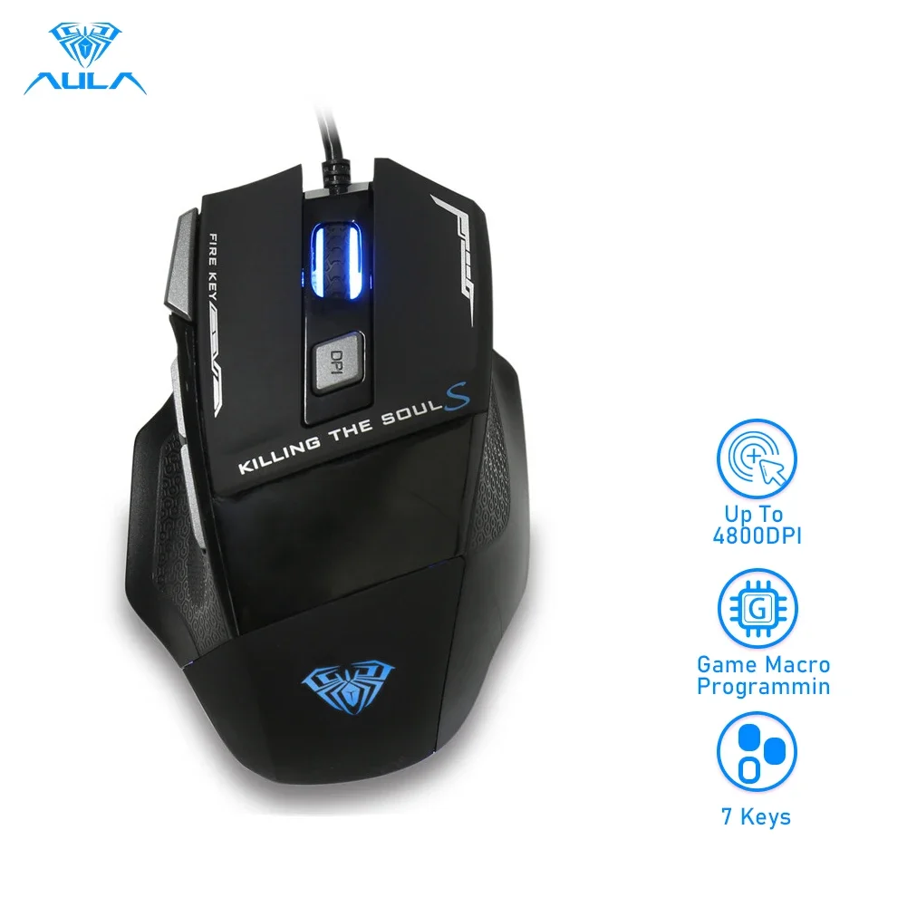 

Проводная игровая мышь HD 3500DPI, 7 кнопок