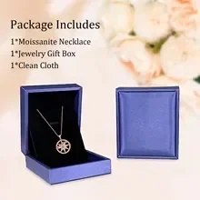 6.5mm VVS1 D Color 8 Hearts and 8 Arrows GRA 1 Carat Moissanite Necklace Top Quality 100% 925 Sterling Silver Engagement Gifts 5