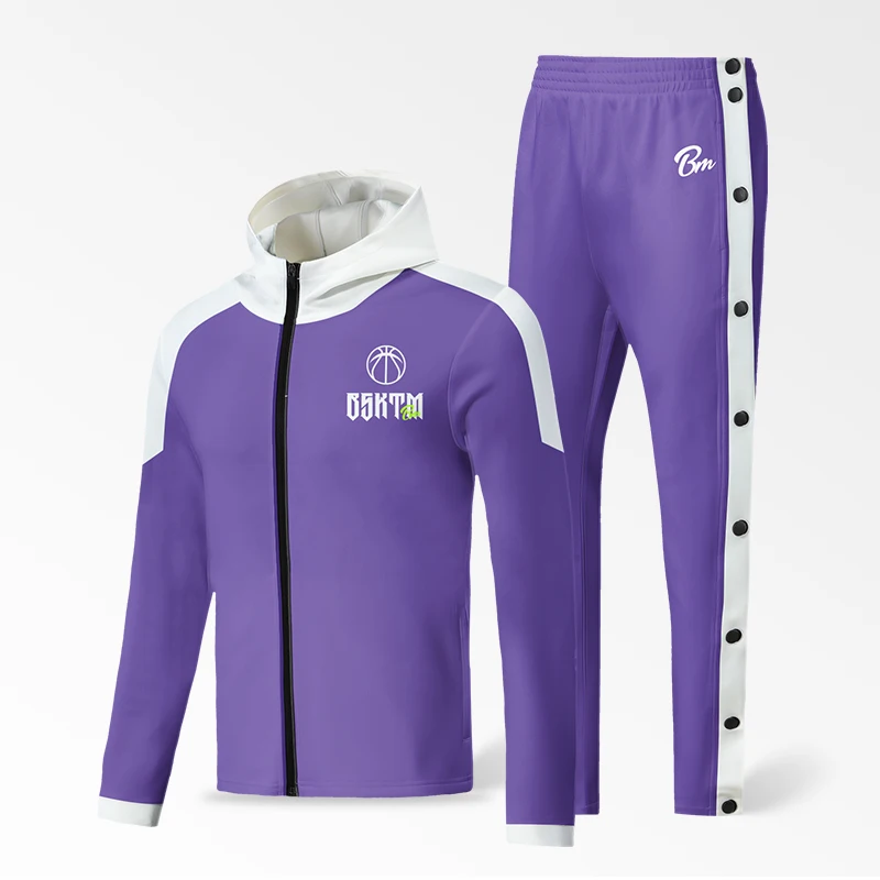 Basketball Kits For Men Hoodies Button-down Trousers Custom Name