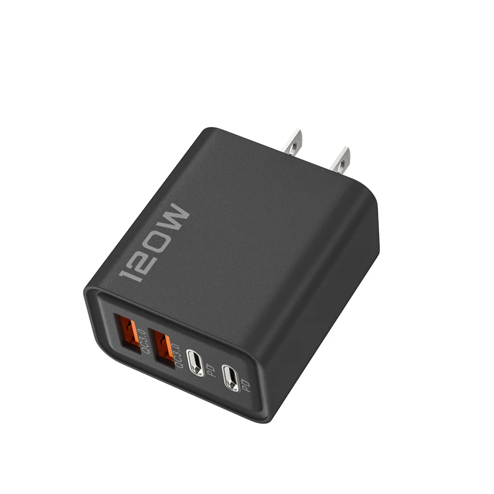 120w usb carregador rápido carga rápida 3.0 tipo c adaptador de carregador de telefone móvel para iphone samsung xiaomi ue/eua/reino unido plug carregador de parede