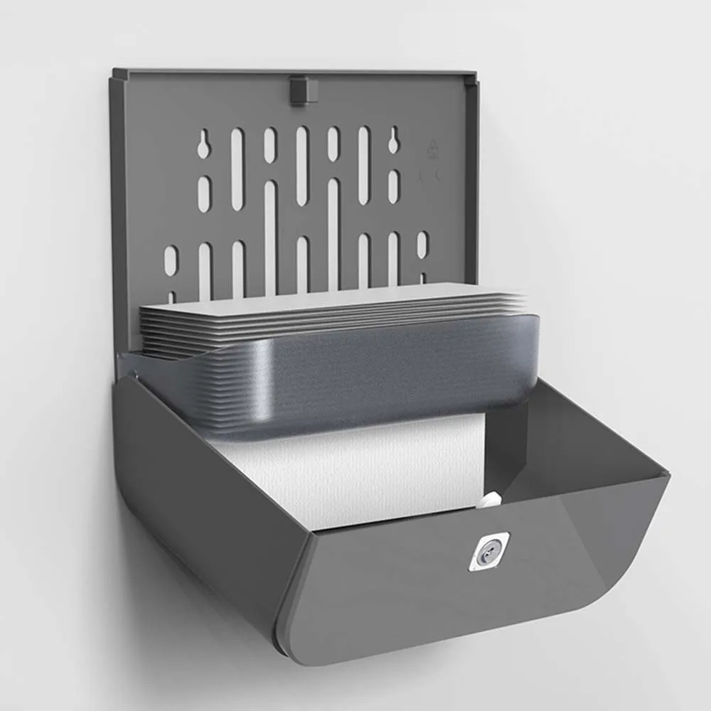 Toilet Tissue Box,waterproof Toilet Wall Hanging Pumping Paper Box, clean and tidy,No punching 4