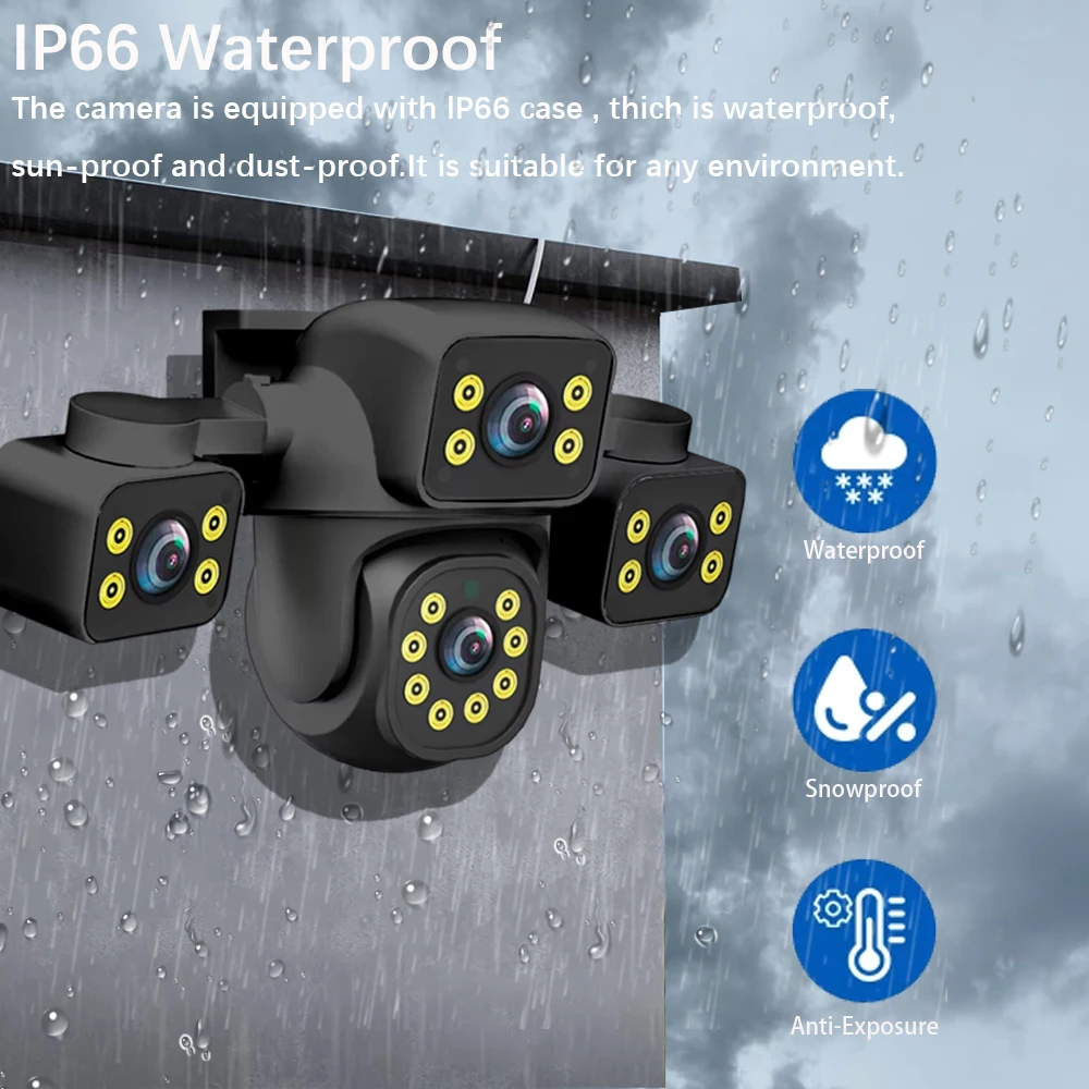 IPC360 Home 15MP Three Lens Three Lens Wifi Camera PTZ Outdoor Wireless Security Cam AI Human Monitoring Video Surveillance 5
