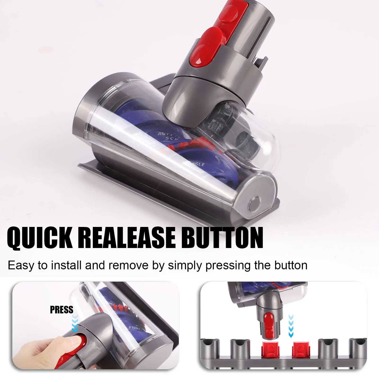 Enhanced Anti-Tangle Mini Motorized Brush Head