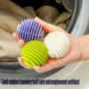 6/12pcs Silicone Magic Laundry Balls Reusable Clothes Pet Hair Catcher for Washing Machines Remover Dirt Deep Cleaning Tool 1