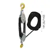 Rope Pulley Hoist 50 Ft 3/8 Rope Pulley Hoist With 5:1 Lifting Power 2200 Lbs Breaking Strength Heavy Duty Pulley System Rope 6