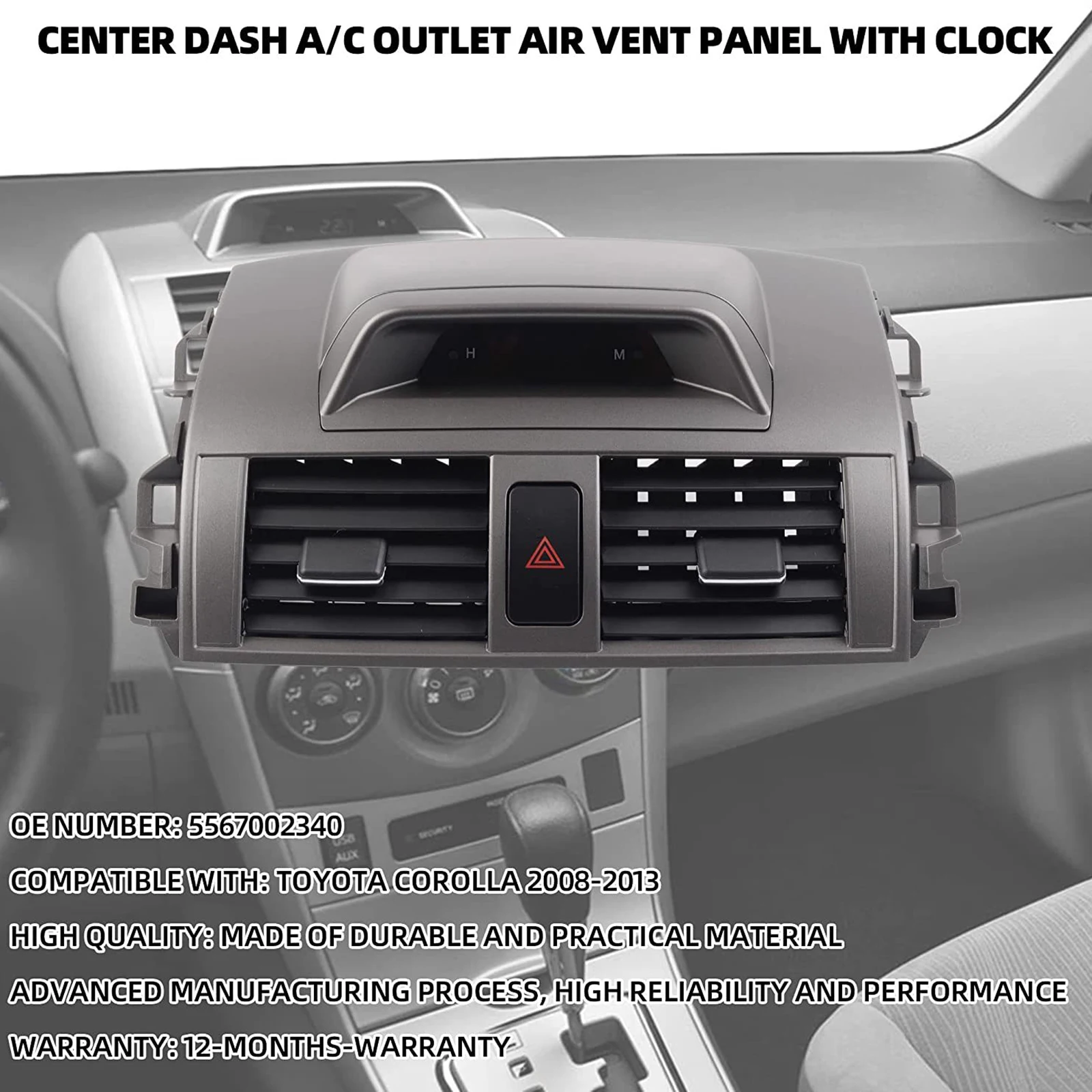 ACOutletAirVentPanel5567002340AirVentPartsDurableAutomotive