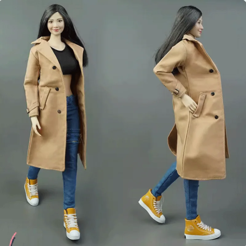 

Коллекция 1/6 года, женская модная модель ветрового пальто tbl, экшн-фигурка 12 дюймов