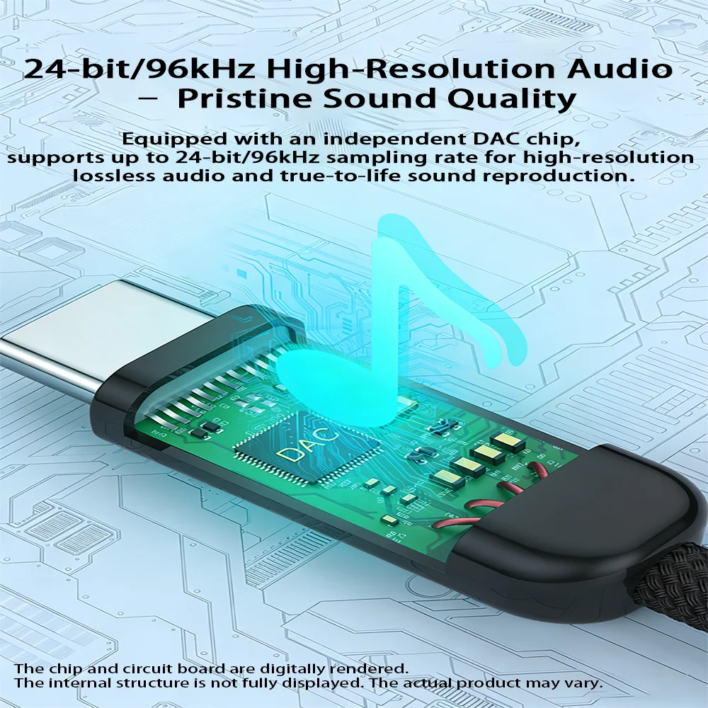USB 타입 C - 3.5mm 여성용 헤드폰 잭 어댑터, USB C - Aux 오디오 케이블 코드 (아이폰 15, 16, 17 Pro Max, 아이패드 프로, 맥북용)