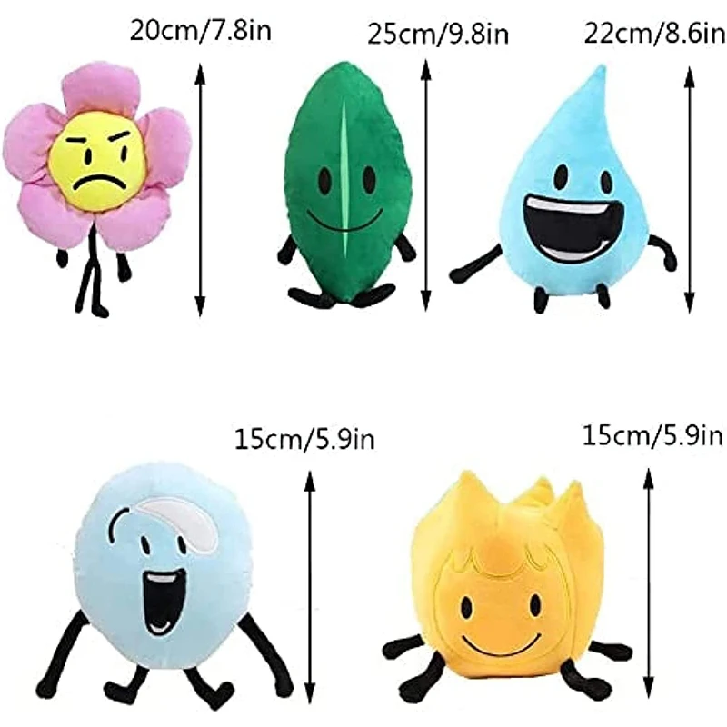 Set of 5pcs 7pcs Battle for Dream Island Plush Toy Stuffed Doll Bfdi Game  Cartoon Character Plushie Pillow for Kid Birthday Gift - AliExpress