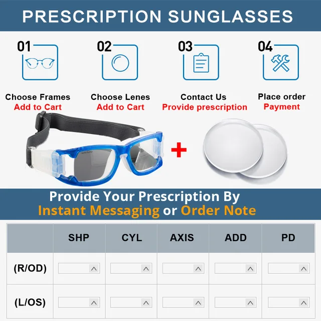 BERTHA Prescription Glasses Sport Glasses Frame For Basketball Football Cycling Explosion-proof Lens Anti-fog Glasses SYD006 6