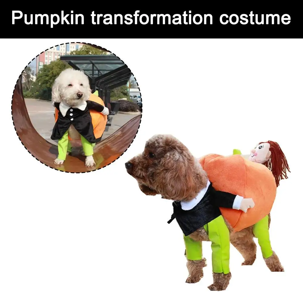 

Halloween Dog Cat Clothes Funny Pet Pumpkin Costume Cosplay Events Cute Costumes Dog Pet Special Apparel Outfit Clothing Do U3T9