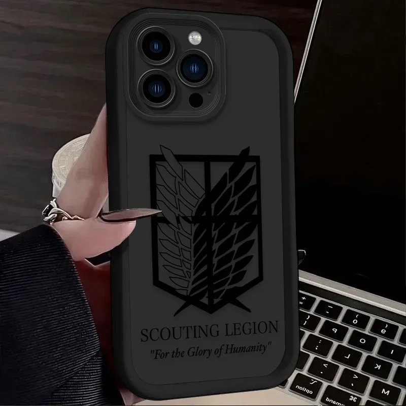 Attack On Titan Logo Soft Silicone Phone Case Cover