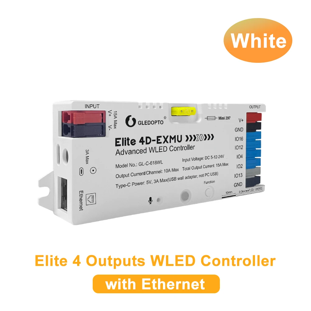 ตัวเลือกสินค้า ตัวควบคุมไฟ LED ขั้นสูง WiFi & Ethernet