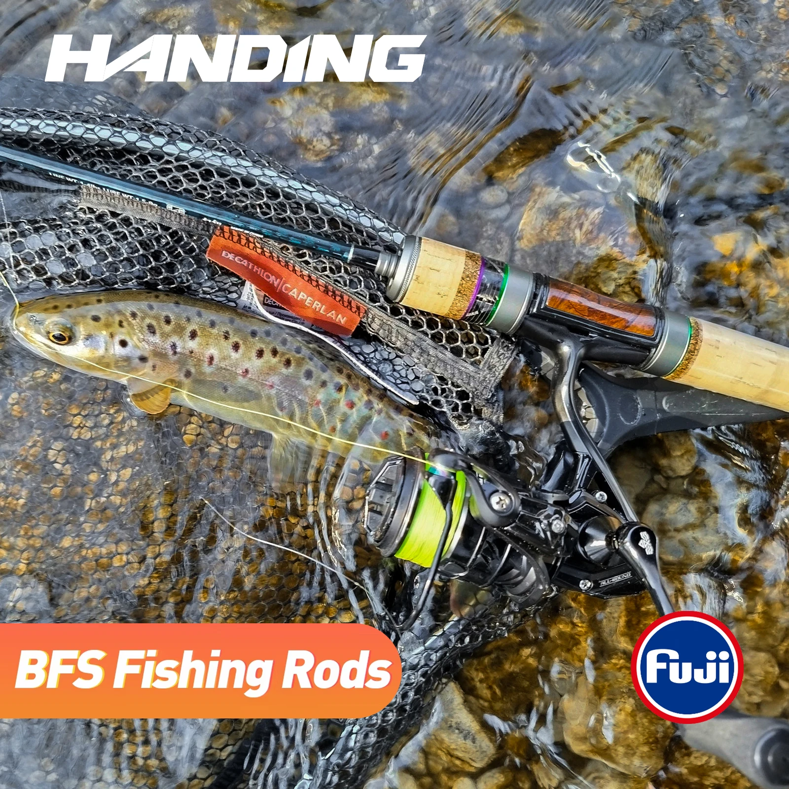 Canne BFS Magic L micro 78g carbone leurres 1-8g guides FUJI® UL/L casting truite légère