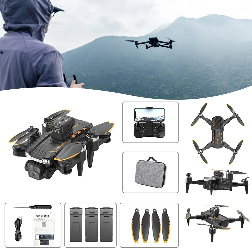 

HD Aerial-Drone Remote Control Foldable Aircrafts With Storage Bag Fixed-point Surround Quadcopters Toys For Kids Teens Adult