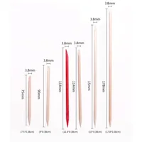 Orange Wood Sticks for Nails BULK Double Sided Cuticle Pusher Remover Nail Art Manicure Pedicure Tool for Manicure 2