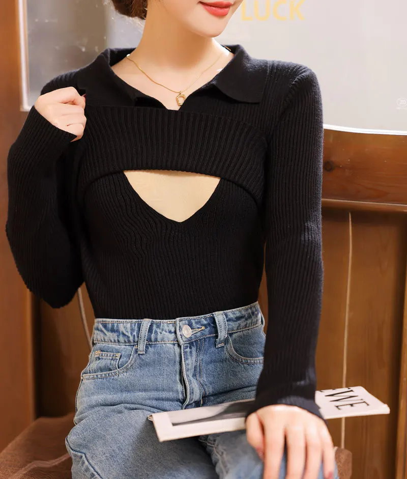 Winter Maternity Sweater for Nursing Long Sleeve Turn-down Collar Postpartum Woman Breastfeeding Pullovers Fashion Lactation Top