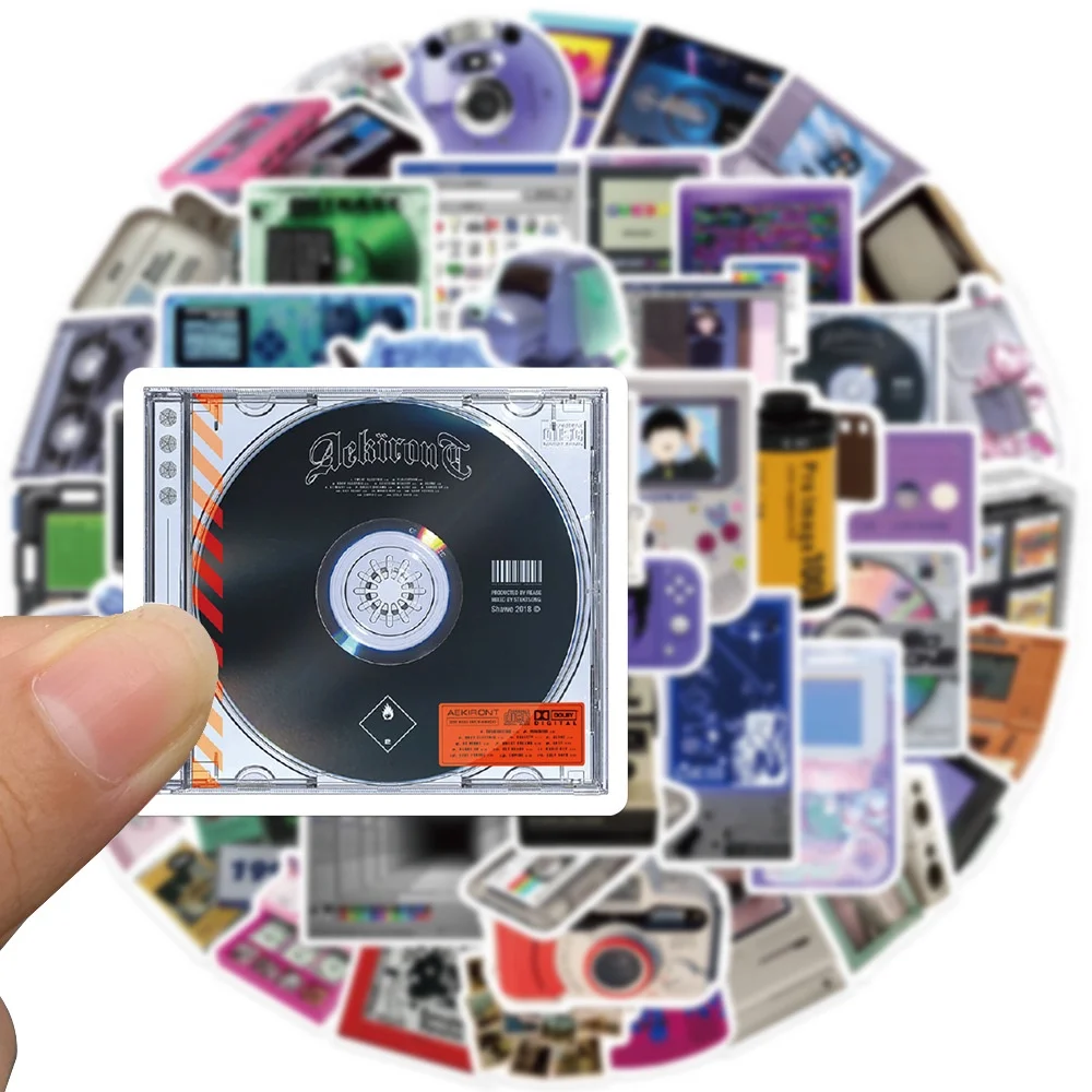 50PCS Retro Card Disc Video Game INS Stickers For Notebook  Computer Guitar Laptop Decal BulingBulingStickers Store - 4