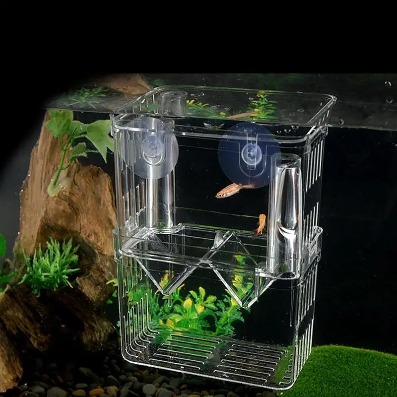Fish breeding box breeder box for fish tank acrylic hatchery incubator divider nursery