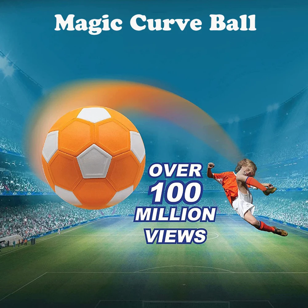 Soccer Ball Curve Soccer Ball Curve and Swerve Soccer Ball High Visibility Swerve Trick Shot for Outdoor Indoor Game