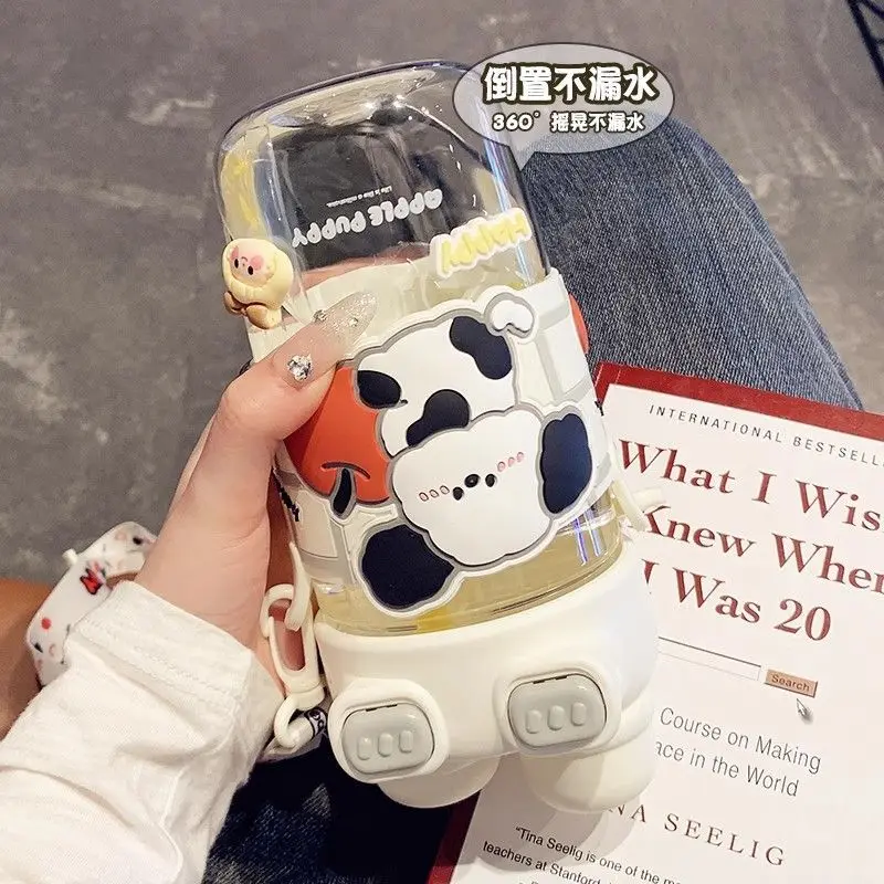 Cartoon Kawaii Kids Capybara Water Bottle for School