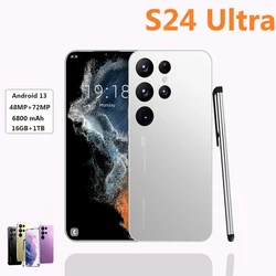 Original S24 Ultra Smartphone Face Unlock phone 12+512GB 6800mAh 48+72MP Dual SIM Dual Standby 5G Android13 Global version phone