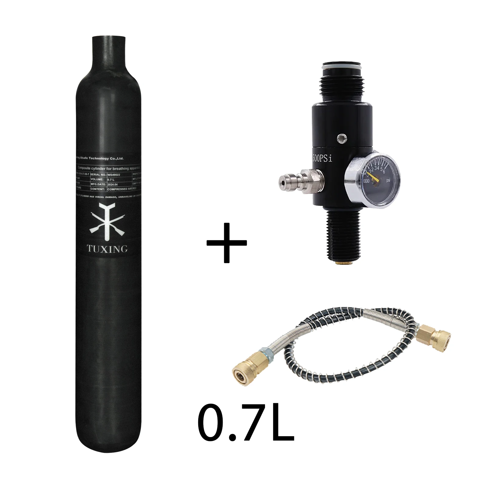 TUXING Réservoir de plongée en fibre de carbone 4500 psi