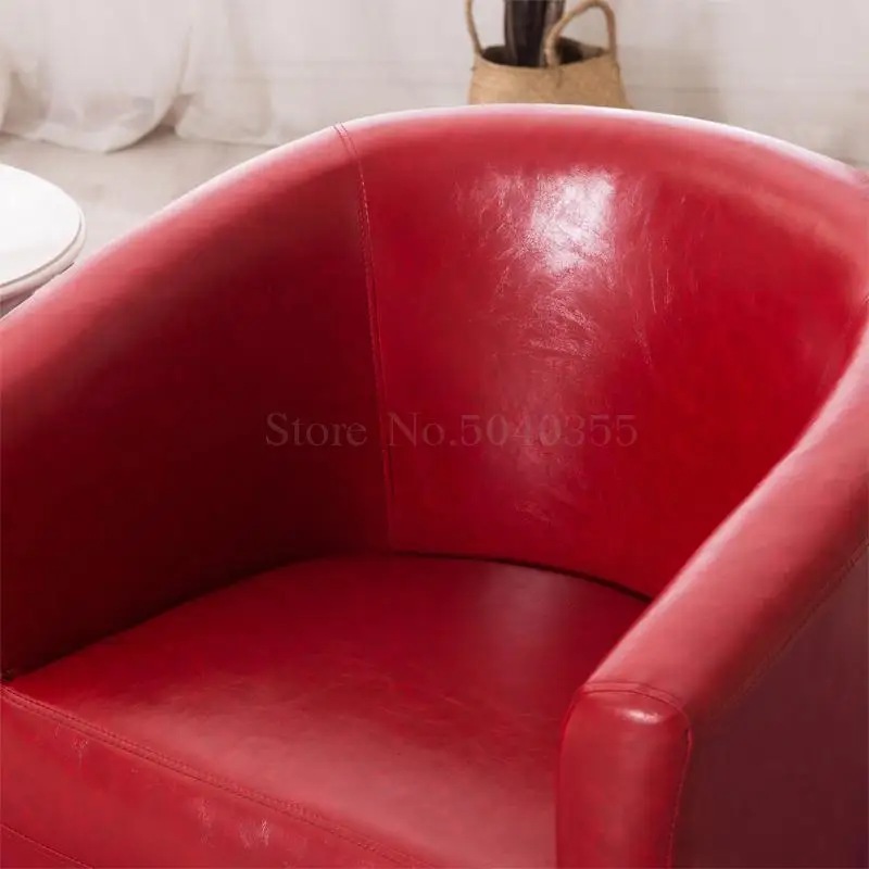 European fabric single sofa chair Internet cafe coffee small sofa hotel room study computer chair
