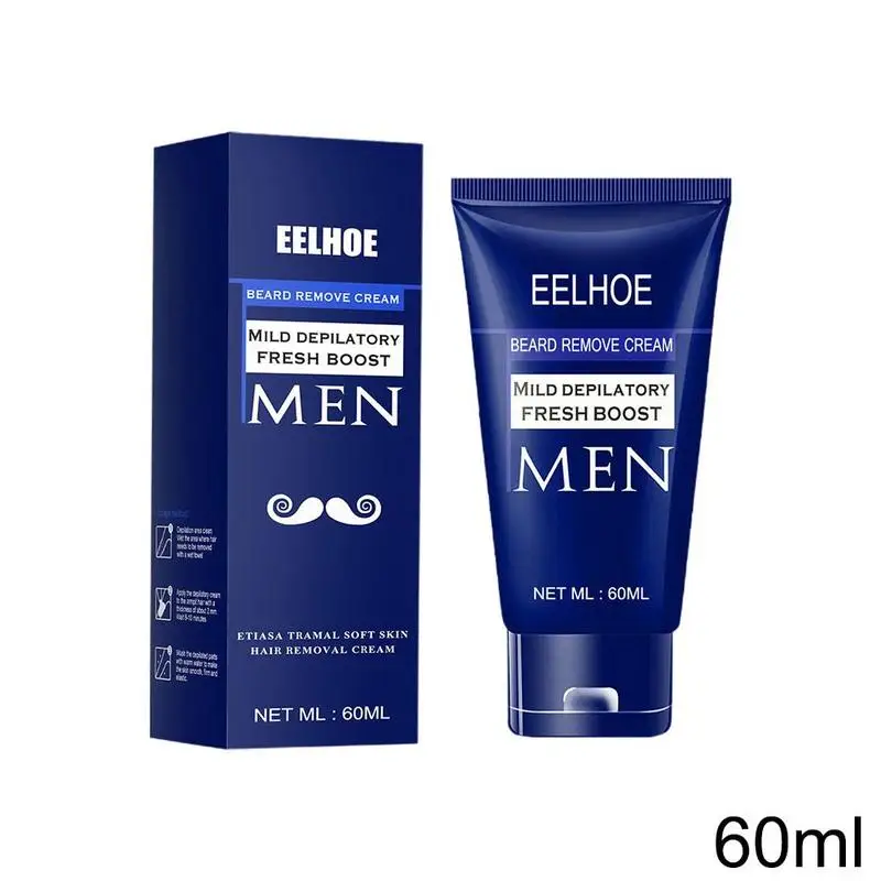 Best Professional Men Beard Hair Removal Cream Permanent Hair Growth Removal Inhibitor Spray Gentle Beard Depilatory Care Cream_voghion.com