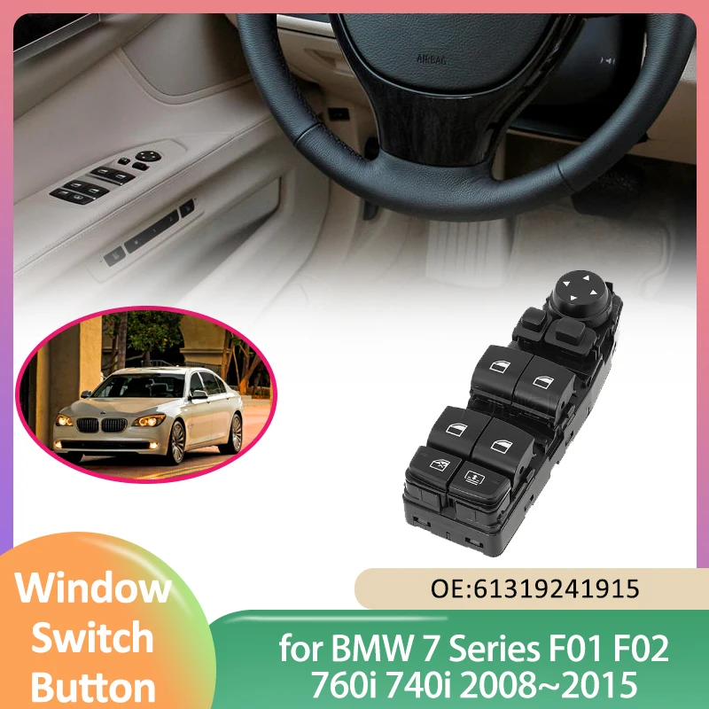 

Переключатель Стеклоподъемника Электрический для BMW серий 7 F01 F02 760i 740i 2008 ~ 2015 2009, 2010 2011 2012 2013 2014 аксессуары для управления подъемником 61319241915