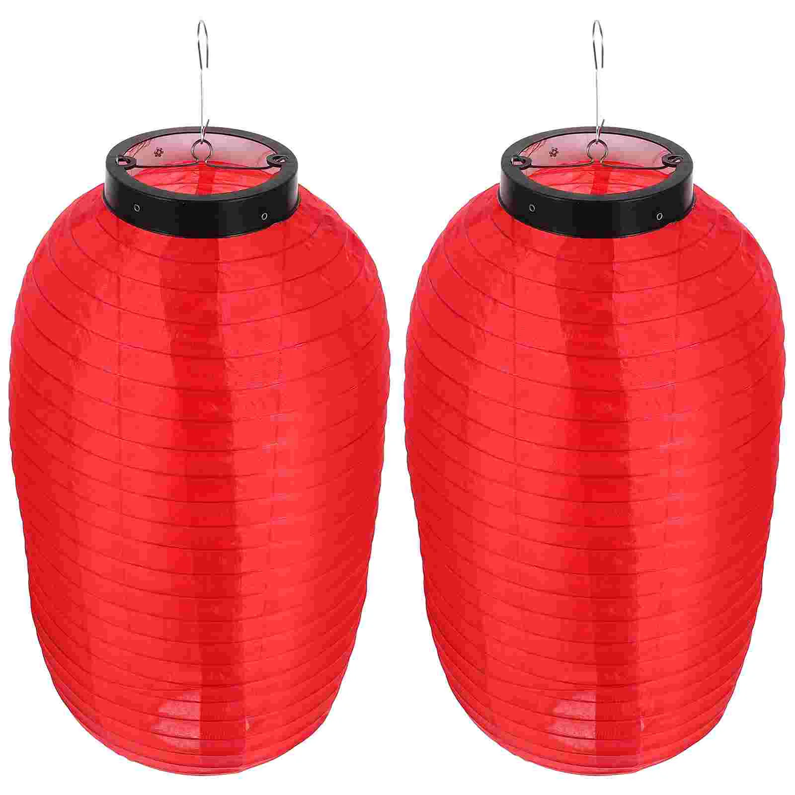 

Lantern Japanese Lanterns Hanging Paper Silk Chinese Outdoor Lamp Style Ornament Waterproof Bar Decorations Sushi Red White