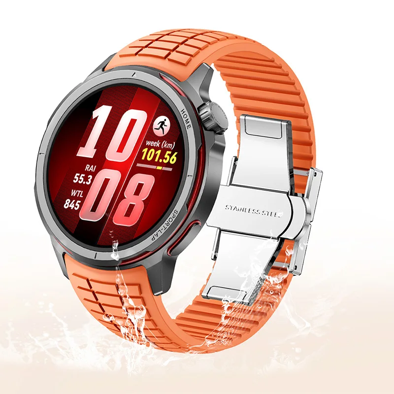 Enhanced Silicone Adjustable Watch Strap - 22mm Premium Band Bracelet