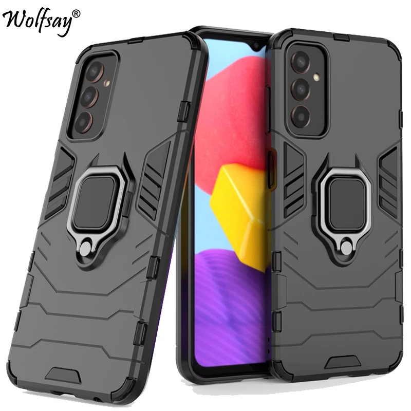 Per Samsung Galaxy M13 Custodia Rigida Armatura Supporto Di Aspirazione Magnetico Cover Posteriore Completa Per Samsung M13 Custodia Per Samsung M13 V