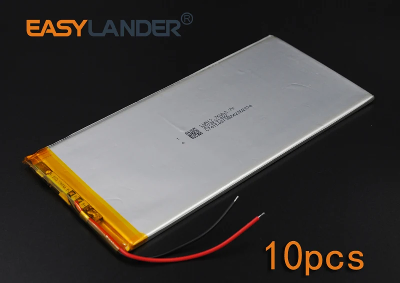 

10 шт./лот 3,7 в 4800 мАч 3373158 перезаряжаемая литий-полимерная литий-ионная батарея для планшетного ПК ноутбука электронной книги портативное зарядное устройство потребительский