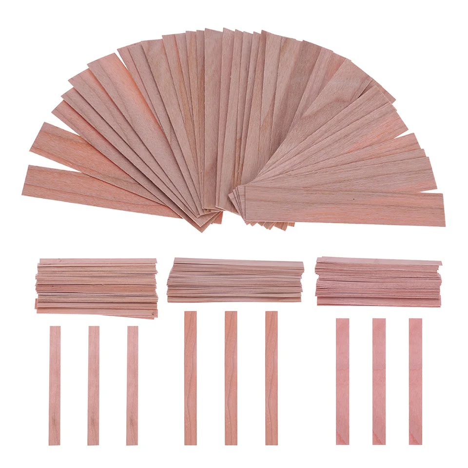 Lot De 100 Supports De Mèche En Bois Pour Fabrication De Bougies, Dispositif De Centrage De