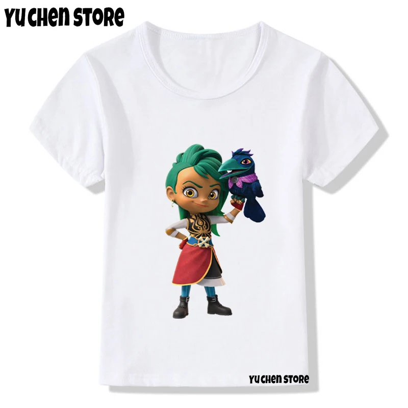 Camiseta estampada infantil do anime Santiago, tops fofos dos desenhos  animados, roupas kawaii, estética do verão - AliExpress