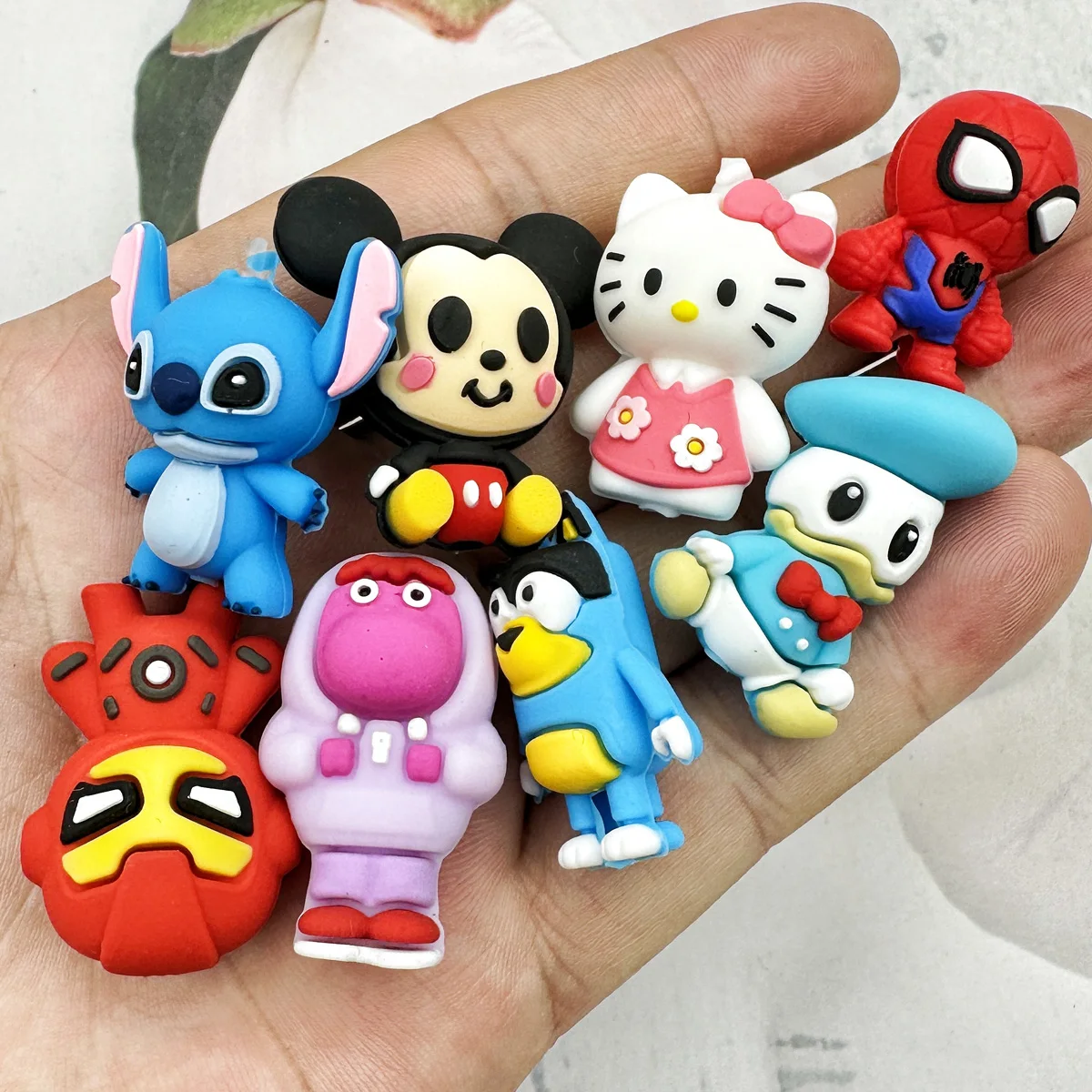 Silicone Beads Jewelry Accessories 10PCS 3D Silicone Beads DIY Originality 3D Beads Silicone Handmade DIY Pen Nipple Chain Jewelry Accessories