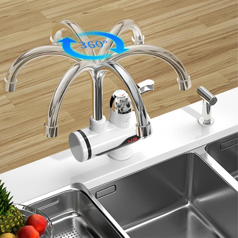 3000W Instant Tankless Electric Hot Water Heater Faucet Kitchen Instant Heating Tap Tankless Cold Water Heater Bathroom