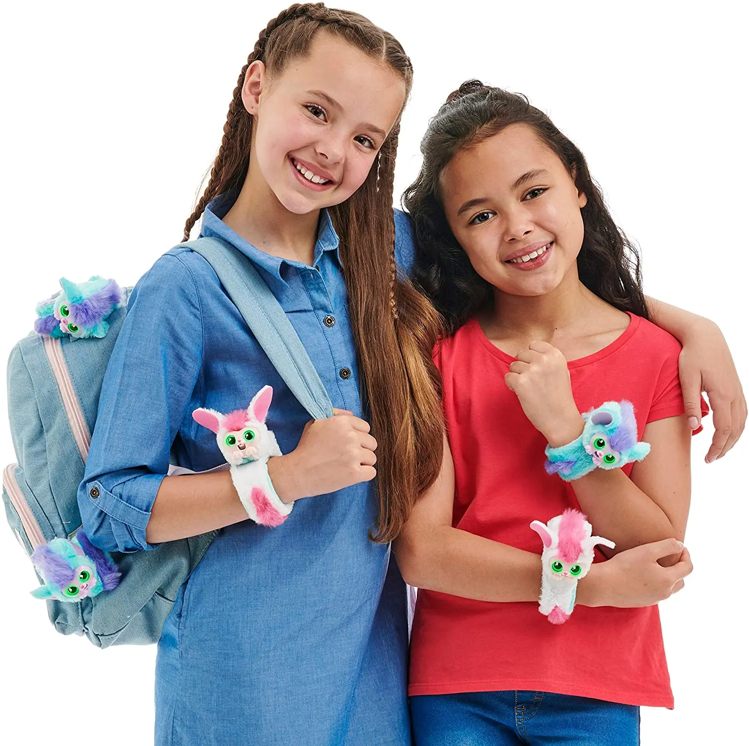 Little Live Wrapples Unao Or Bonnie Kids Interactive Toy Slap Band Tail Cute Stuff Animal Soft Plush Toys Dolls For Girls Blue plush toys electric interactive toy