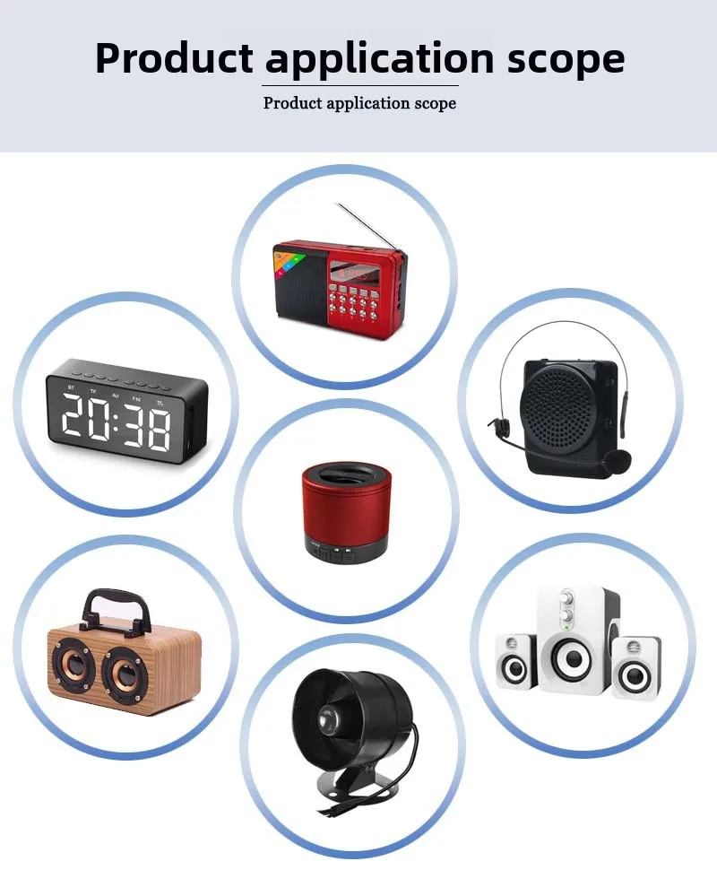 Radio 52mm Lautsprecher Quadratisch 45 Magnet 2 Ohm 5W Bluetooth Externer Magnet Breitbandlautsprecher – Detail 4