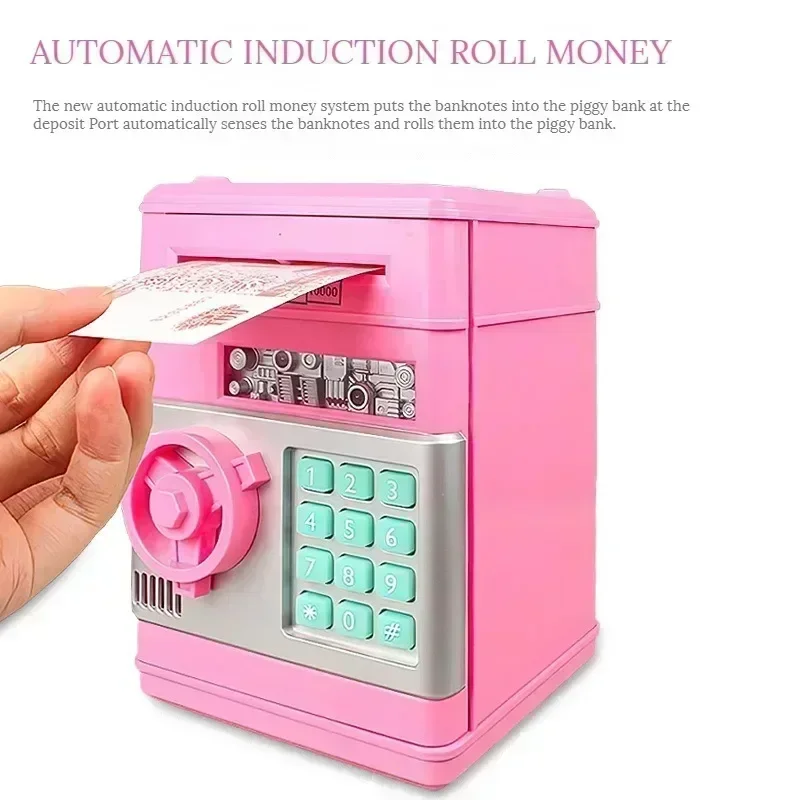 Elektronische Piggy Automatische Mini Safe Munten Cash Saving Spaarpot Wachtwoord Teller Code Key Lock Coin Bank ATM Kind Cadeau_voghion.com