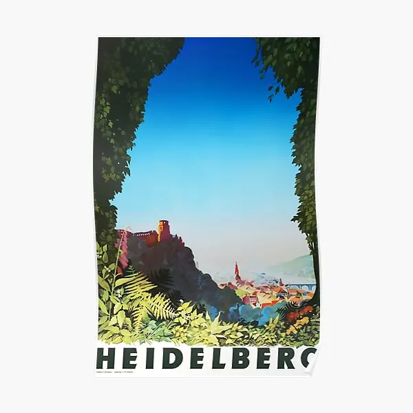 

Плакат Heidelberg, Забавный художественный декор, комнатная настенная винтажная живопись для дома, роспись, декоративная роспись, современный Принт без рамки