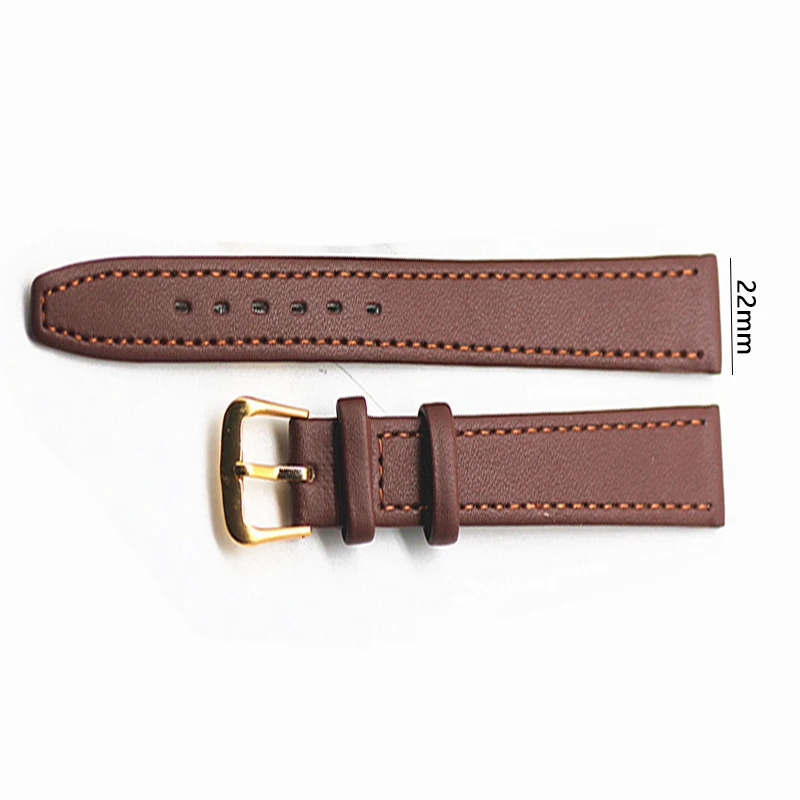 Leather Watch Strap 10Mm/12Mm/14Mm/16Mm/18Mm/20Mm/22Mm Men Women Black Brown Wrist Band Bracelet Adjustable Watchband Accessory