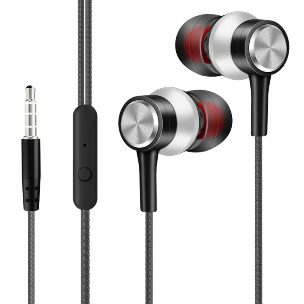 Stereo In-ear Headphones Portable High Definition 3.5mm Earphone Deep Bass Noise Canceling Music Earphones