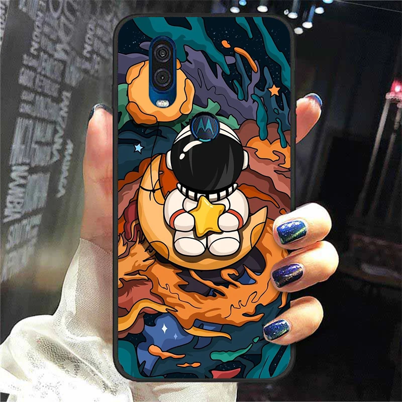 mobile flip cover For Moto One Action Case Silicone Soft TPU Astronaut Cartoon Phone Cases For Motorola One Vision Cover For Moto One Macro ZoomFor Moto One Action Case Silicone Soft TPU Astronaut Cartoon Phone Cases For Motorola One Vision Cover For Moto One Macro Zoom designer phone pouch