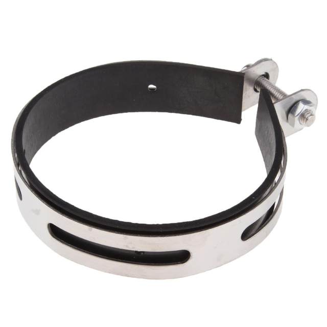 Stainless Steel Motorcycle Exhaust Pipe Muffler Holder Clamp for 110mm Diameter Exhaust Muffler Bracket Car Accessories