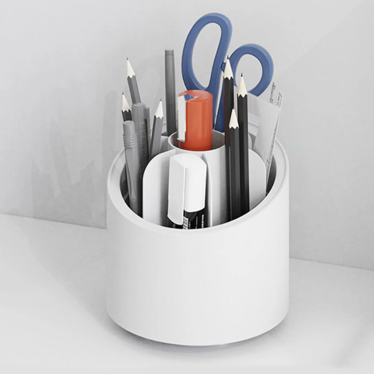 360° Rotating Makeup Brush Storage Box Desktop Cosmetic Organizer Lipstick Eyebrow Pencil Eye Shadow Brush Holder Organizer 2